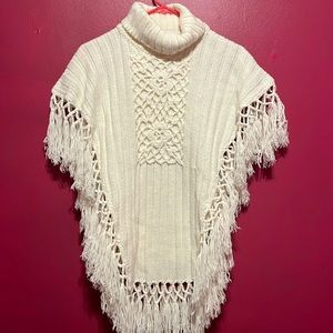 Girls poncho sweater